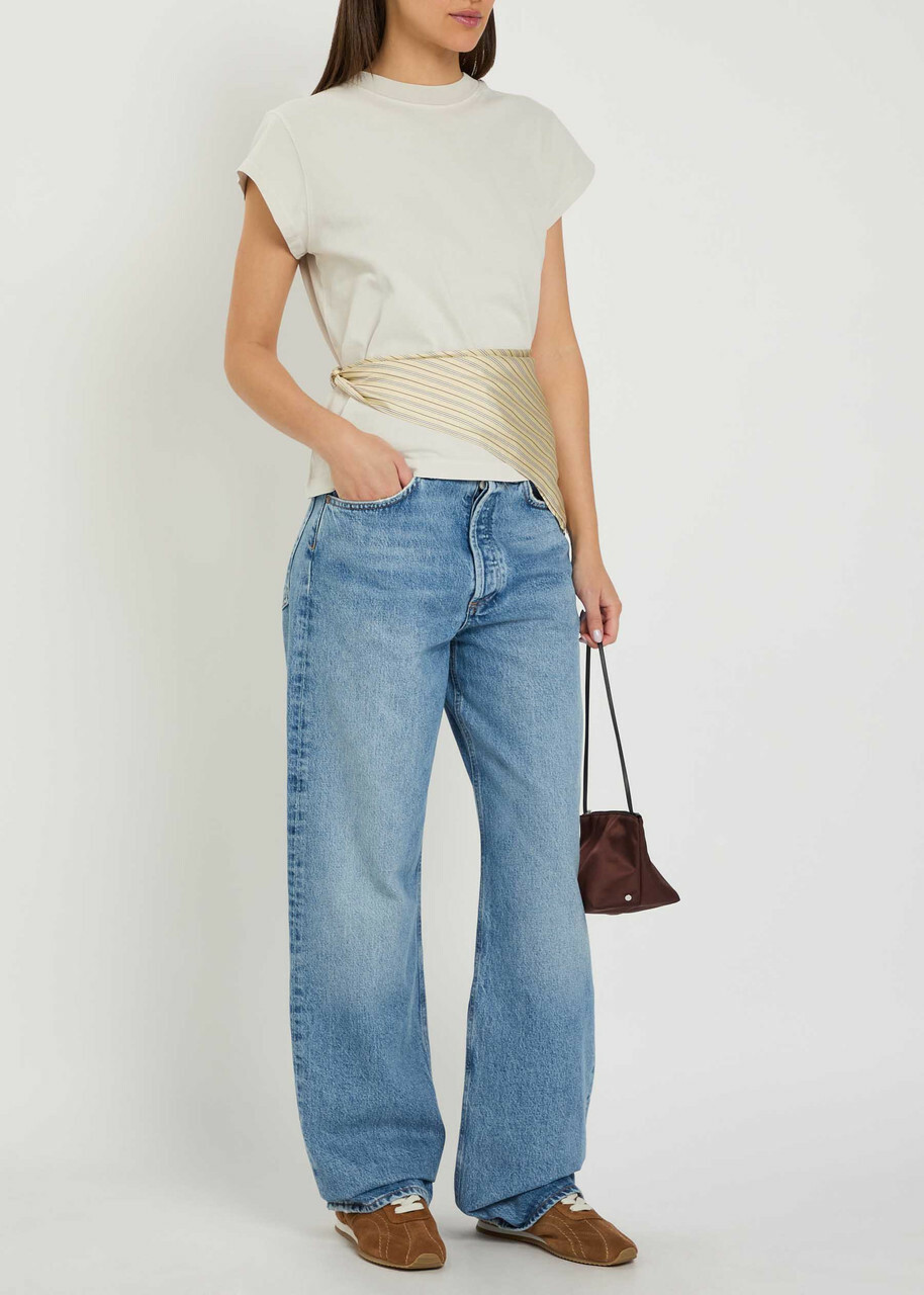 Agolde Bryce Cotton T-shirt Off White
