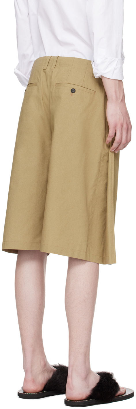 T/SEHNE Beige Tailored Shorts