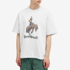 Uniform Bridge Men's Cowboy T-Shirt in White Melange