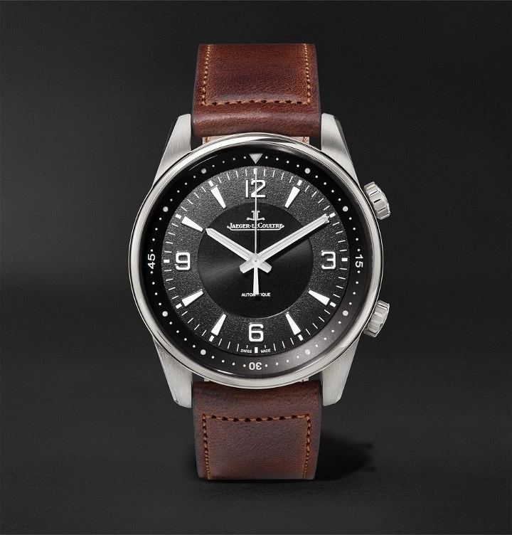 Photo: Jaeger-LeCoultre - Polaris Automatic Stainless Steel and Leather Watch - Men - Black