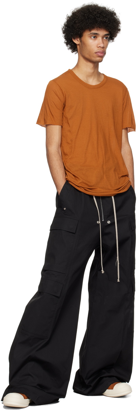 Rick Owens Orange Waxy Sneakers