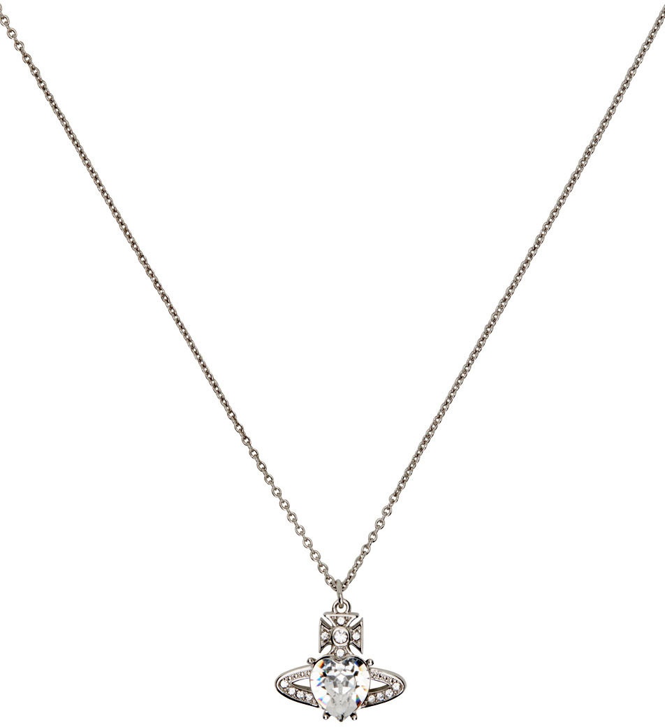 silver ariella pendant necklace