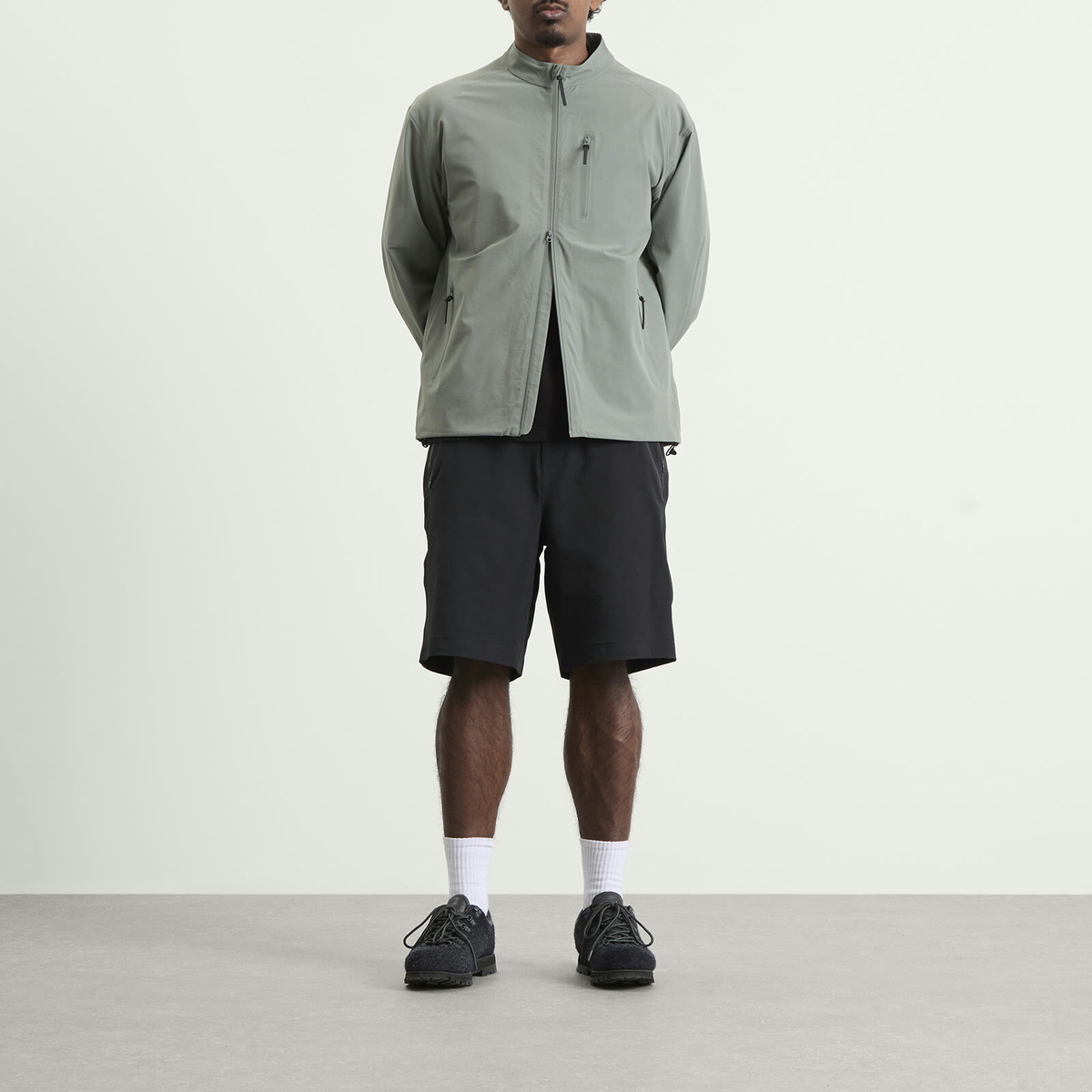 Hiking Patrol Men's Edge LT Softshell Technical Jacket in Pine Mist