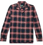 Gitman Vintage - Camp-Collar Checked Cotton-Twill Shirt - Black