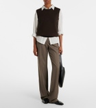 Jardin des Orangers Wool and cashmere tank top