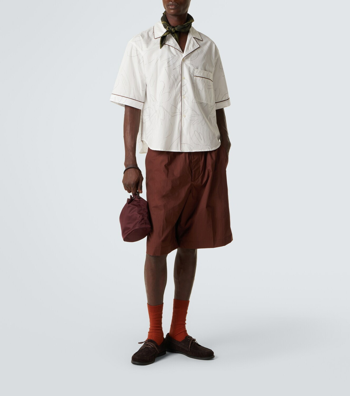 Plan C Printed cotton shirt