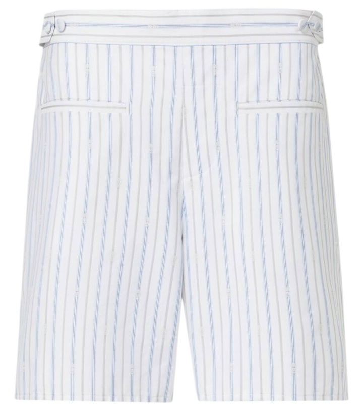 Photo: Alexander McQueen Striped cotton Bermuda shorts