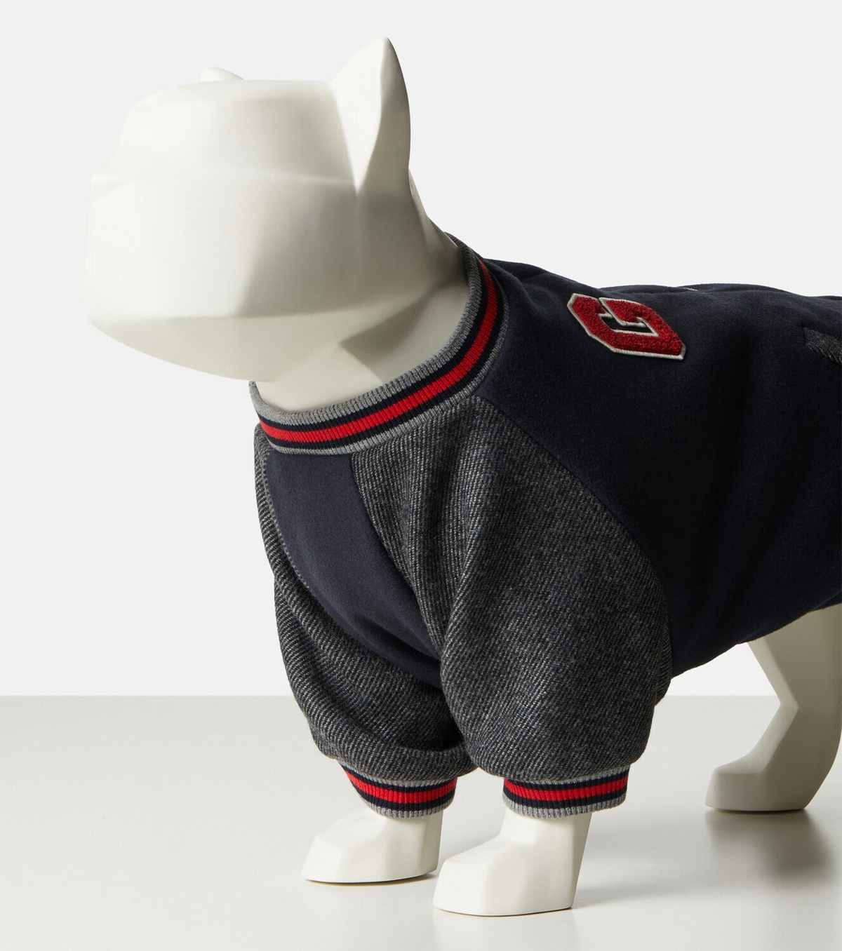 Gucci Embroidered wool dog coat