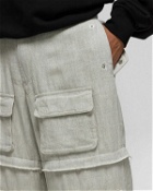 Misbhv Washed Linen Cargo Pants White - Mens - Cargo Pants