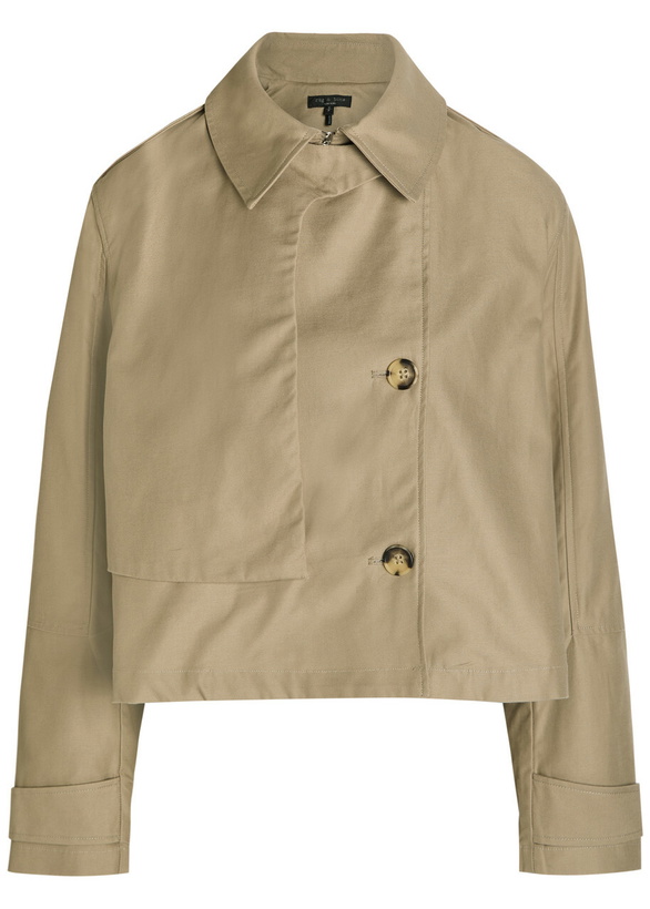 Photo: Rag & Bone Jamie Cropped Cotton Trench Coat Khaki