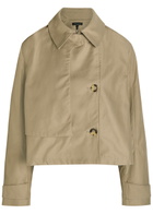 Rag & Bone Jamie Cropped Cotton Trench Coat Khaki