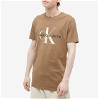 Calvin Klein Men's Monologo T-Shirt in Shitake
