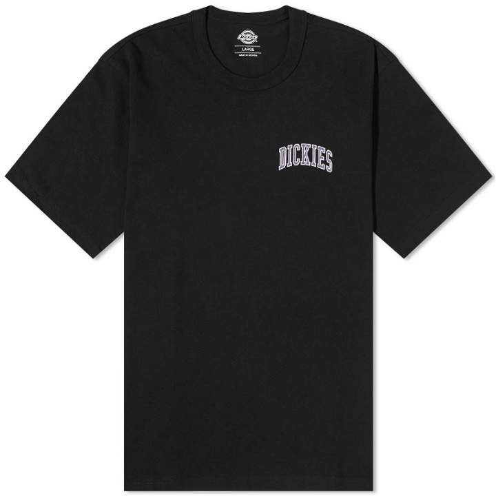 Photo: Dickies Men's Aitkin Chest Logo T-Shirt in Black/Imperial Palace