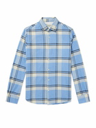 Officine Générale - Giacomo Checked Cotton Shirt - Blue