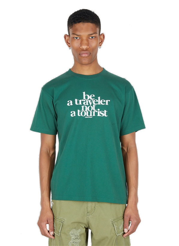 Photo: Be A Traveller T-Shirt in Green