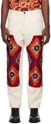 Karu Research Off-White Double Knee Jeans