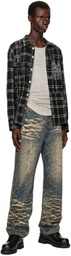 Who Decides War Blue Thread Plate Jeans