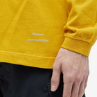 Barbour x and wander Long Sleeve T-Shirt in Yellow