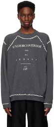 Undercoverism Gray Paneled Sweatshirt