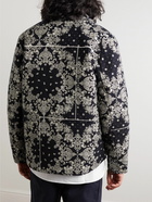 Officine Générale - Bandana-Print Padded Cotton Jacket - Blue