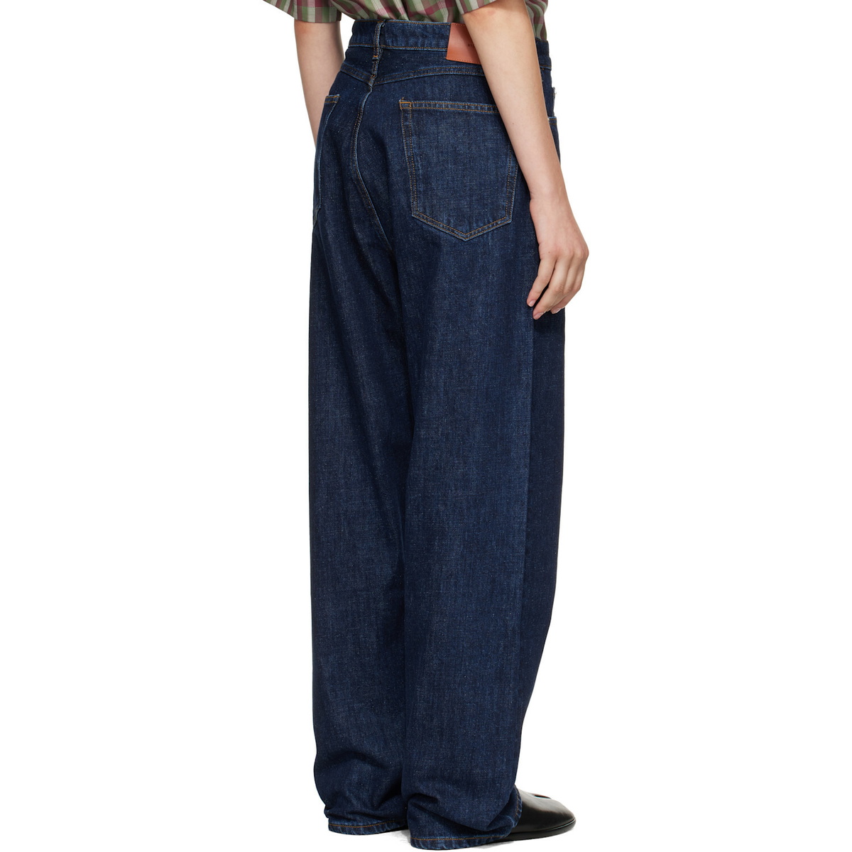 Studio Nicholson Navy Marylbone Straight Leg Jeans