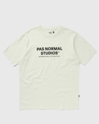 Pas Normal Studios Off Race Logo T Shirt White - Mens - Shortsleeves