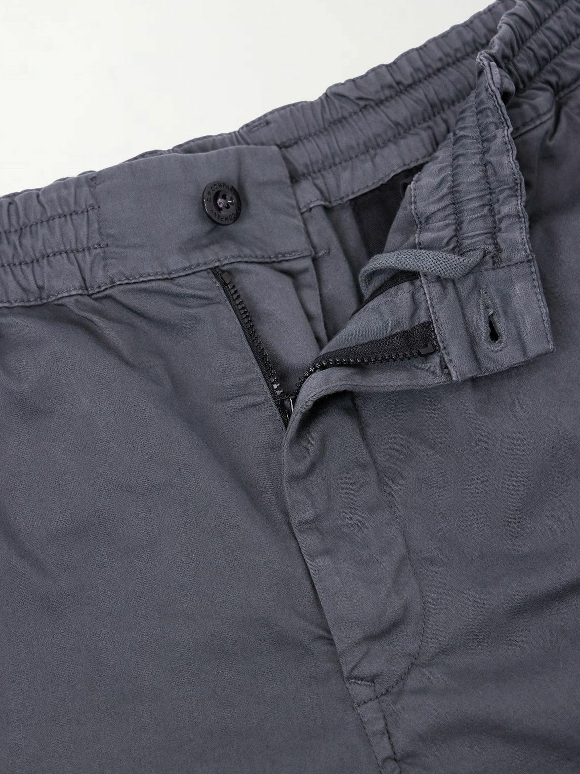 C.P. Company - Straight-Leg Logo-Appliquéd Cotton-Blend Cargo Trousers - Gray