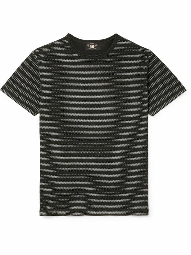 Photo: RRL - Striped Cotton-Jersey T-Shirt - Black