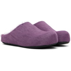Marni Purple Fussbett Sabot Slip-on Loafers