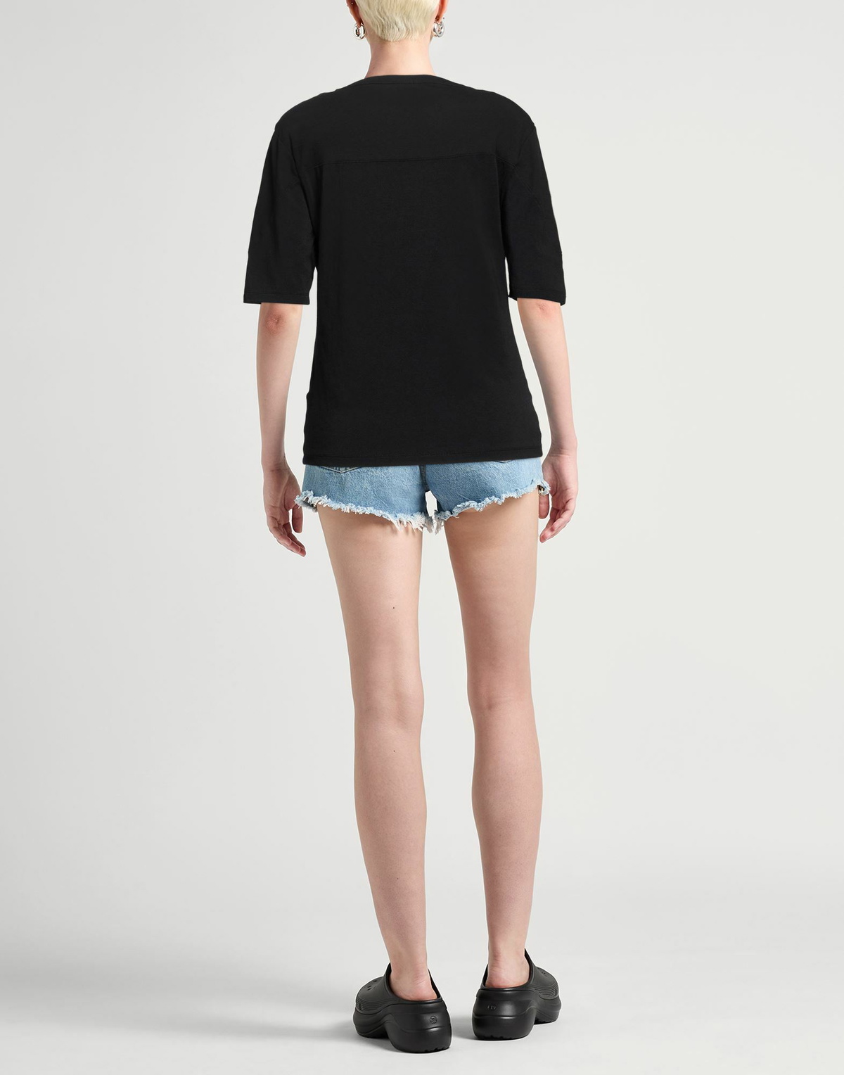 Thom Krom Womens T-shirt in Black