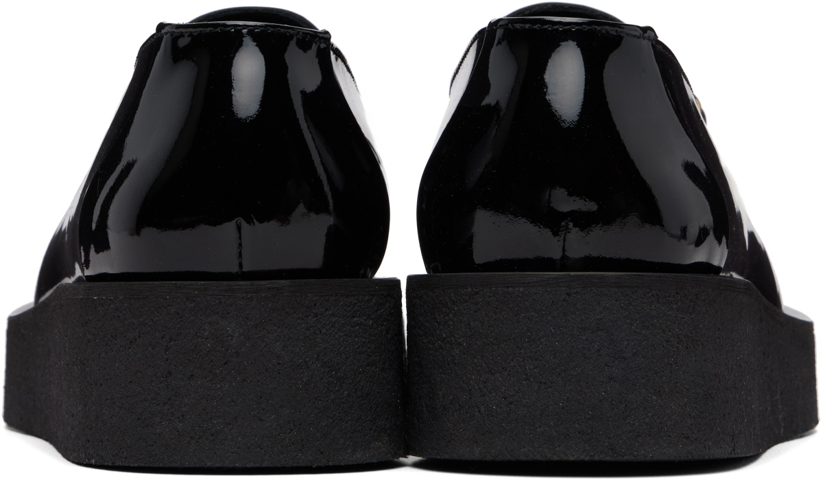Ernest W. Baker Black Chain Creeper Loafers