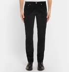 Brioni - Slim-Fit Stretch-Cotton Corduroy Trousers - Men - Black