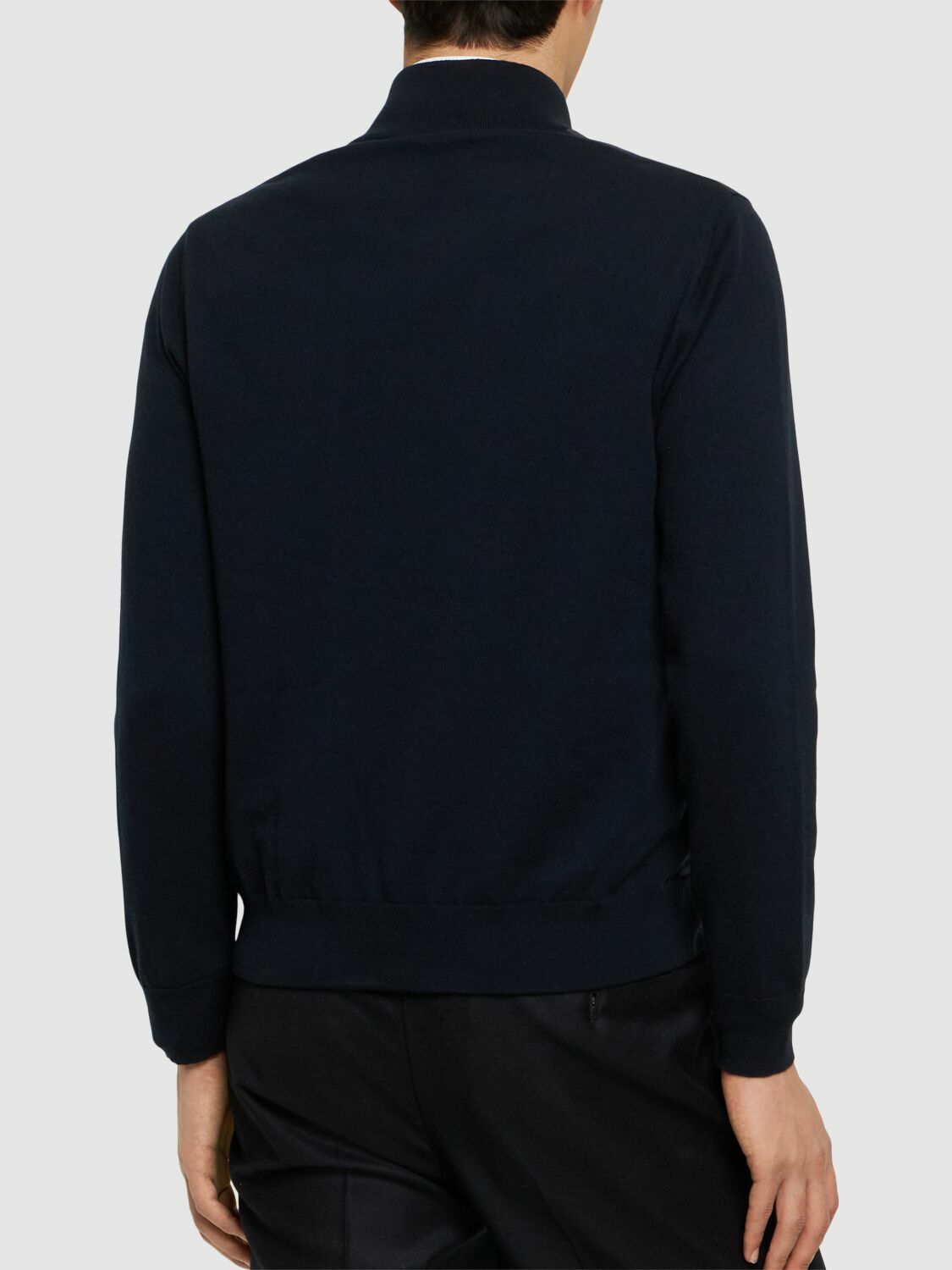 LORO PIANA Cashmere & Suede Bomber Jacket