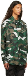 Kanghyuk Green Airbag Patched Shirt