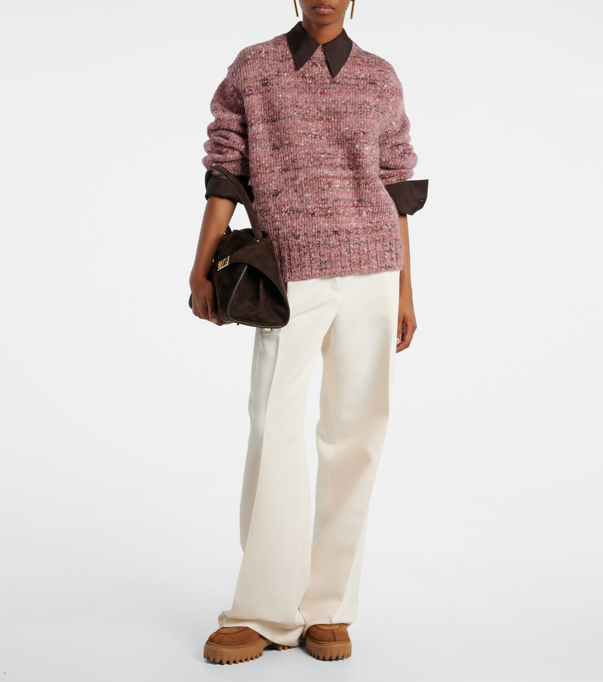 Hogan H700 leather platform loafers