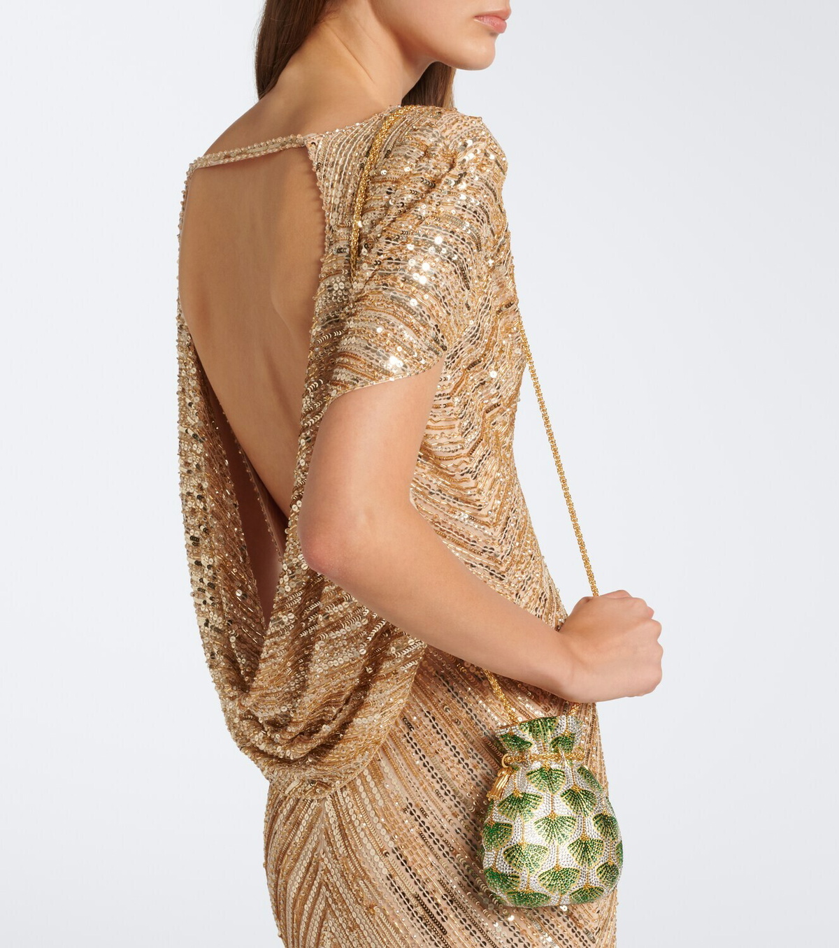 Judith Leiber Couture Ginkgo crystal-embellished clutch