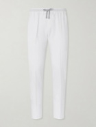 FEDELI - Bonifacio Straight-Leg Linen Drawstring Trousers - White
