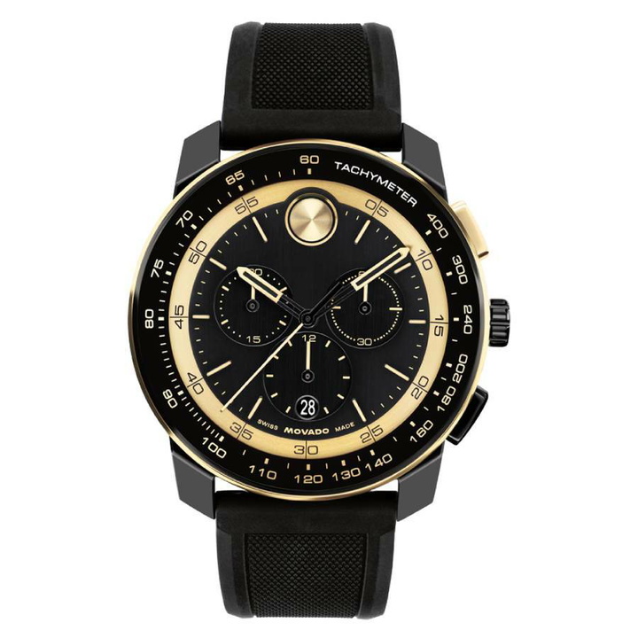 Photo: Movado Bold TR90 Chronograph Quartz Black Dial Mens Watch 3601421