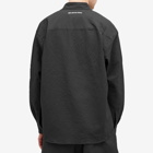 MKI Men's Seersucker Overshirt in Black