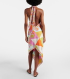 Pucci Orchidee silk twill midi dress