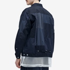 Comme des Garçons Homme Men's Garment Dyed Patchwork Chore Jacket in Navy Mix