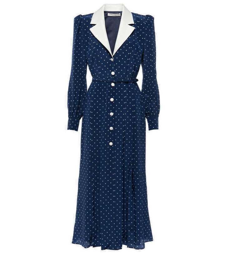 Photo: Alessandra Rich Polka-dot silk midi dress