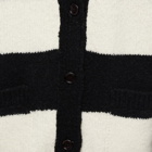 Dries Van Noten Men's Naffs Striped Cardigan in Black