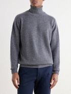 Boglioli - Virgin Wool and Cashmere-Blend Rollneck Sweater - Gray