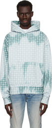 AMIRI Blue MA Quad Bleached Hoodie