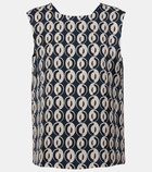 'S Max Mara Timetop printed silk top