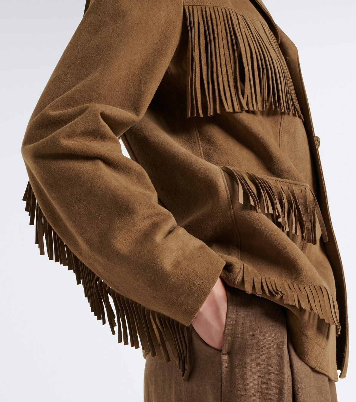 Ralph Lauren Collection Perce fringed suede jacket