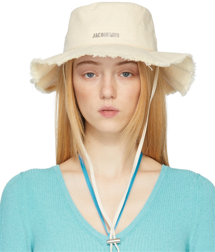 Jacquemus - Le Chapeau Lagrima printed cotton sun hat Jacquemus