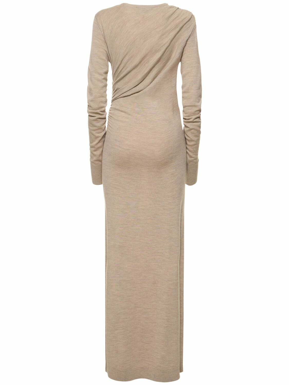 Draped Wool Dress