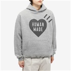 Human Made Men's Heart Logo Hoody in Grey